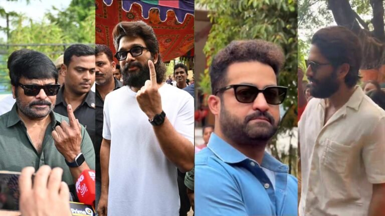 Tollywood Celebs come out to cast their vote
