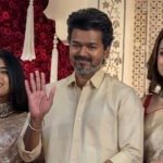 Vijay Arrives With Trisha Krishnan At Wedding Reception In Chennai