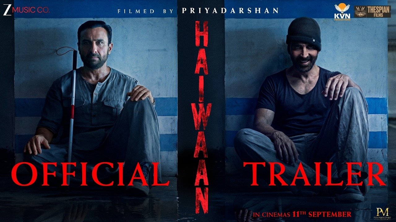 Haiwaan - Official Trailer Akshay Kumar, Saif Ali Khan, Boman, Shriya, Saiyami Priyadarshan - 1280x720